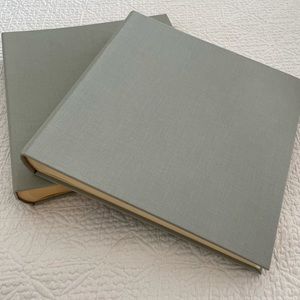 Pair of Martha Stewart sage Cloth photo album/scrapbooks.